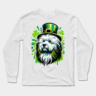 Puli Dog Celebrates Saint Patrick's Day in Style Long Sleeve T-Shirt